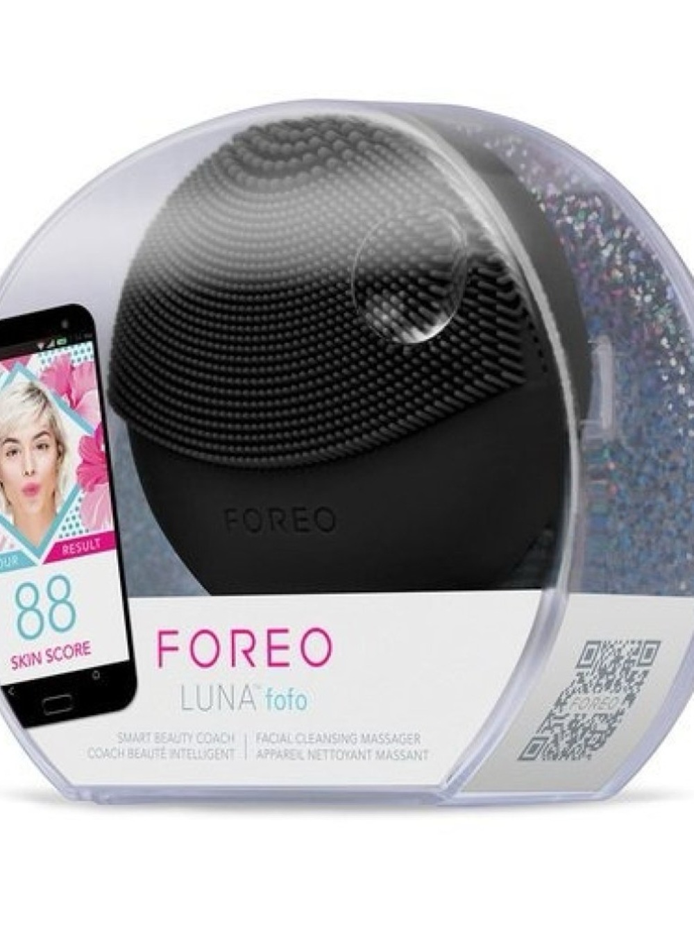 FOREO LUNA fofo Facial Cleansing Massager - Black midnight